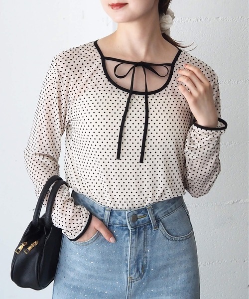 tiptop(ティップトップ)の「前後2wayアソートパイピングシアーロンT(Tシャツ/カットソー・レディース・ブラック系その他/チャコールグレー/アイボリー/ブラック/ホワイト系その他・FREE)」の22枚目の写真