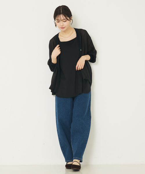 abahouse mavie（アバハウスマヴィ）の「オリジナルカーブデニム（デニムパンツ・レディース・インディゴブルー/ブルー・36/38/40）」の13枚目の写真