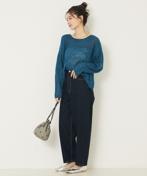 abahouse mavie（アバハウスマヴィ）の「オリジナルカーブデニム（デニムパンツ・レディース・インディゴブルー/ブルー・36/38/40）」の17枚目の写真