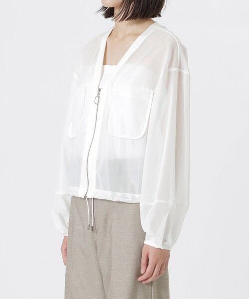 LOVELESS（ラブレス）の「ラッセルメッシュカーディガン（カーディガン/ボレロ・レディース・ブラック/オフホワイト・36）」の11枚目の写真