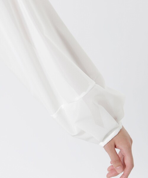 LOVELESS（ラブレス）の「ラッセルメッシュカーディガン（カーディガン/ボレロ・レディース・ブラック/オフホワイト・36）」の15枚目の写真