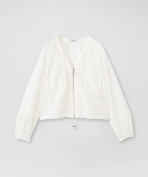 LOVELESS（ラブレス）の「ラッセルメッシュカーディガン（カーディガン/ボレロ・レディース・ブラック/オフホワイト・36）」の3枚目の写真