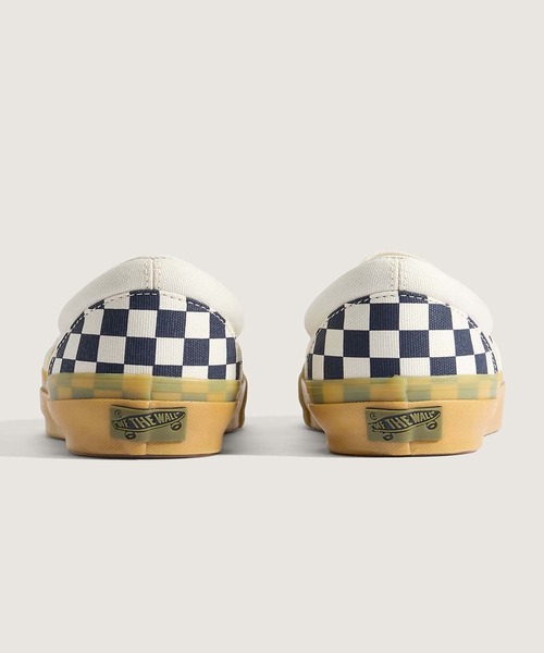 VANS(バンズ)の「VANS PREMIUM スリッポン / LX Classic Slip-On 98 CHECKERB VN000E96GR11(スリッポン・メンズ・ネイビー系・4.5/5/5.5/6/6.5/7/7.5/8/8.5/9/10/10.5/11/12/9.5/4)」の4枚目の写真