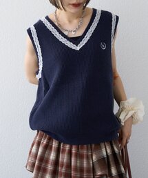 w closet | 【25AW】レースニットベスト(ベスト)