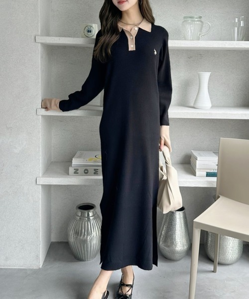 24SS 完売品　マークアンドロナ Luce Dress Polo ワンピース 24SS 完売品 マークアンドロナ Luce Dress Polo ワンピース