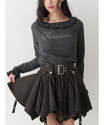 jouetie | ラインストーンフリルトップス(Tシャツ/カットソー)