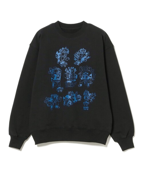 BEAMS T（ビームスティー）の「Ferris Plock / Sweatshirt（スウェット・メンズ・ブラック・SMALL/MEDIUM/LARGE/X-LARGE）」の2枚目の写真