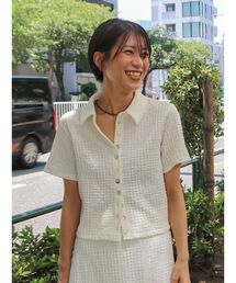 Ungrid | カットジャカードポロシャツ(ポロシャツ)