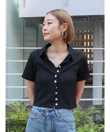 Ungrid | カットジャカードポロシャツ(ポロシャツ)