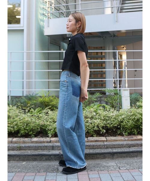 Ungrid(アングリッド)の「カットジャカードポロシャツ(ポロシャツ・レディース・ブラック/オフホワイト・FREE)」の8枚目の写真