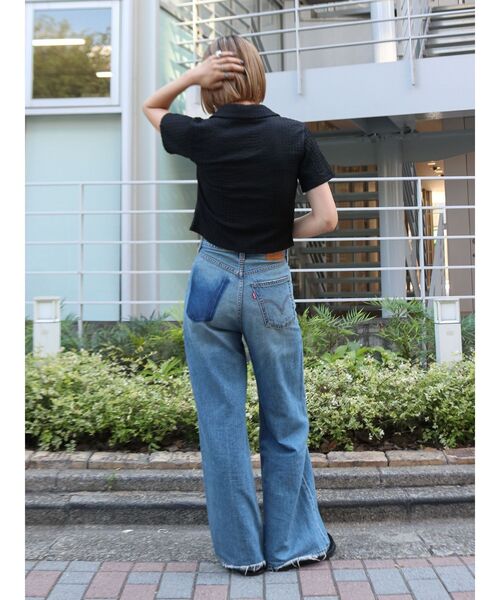 Ungrid(アングリッド)の「カットジャカードポロシャツ(ポロシャツ・レディース・ブラック/オフホワイト・FREE)」の9枚目の写真