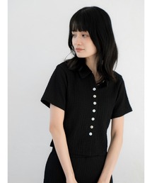 Ungrid | カットジャカードポロシャツ(ポロシャツ)