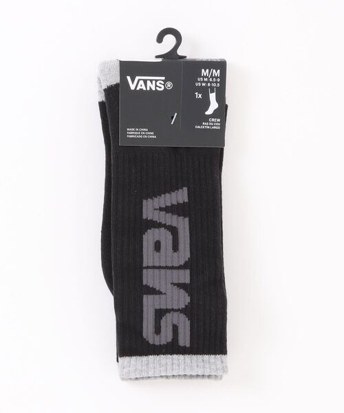 VANS（バンズ）の「VANS ヴァンズ Hovley Crew ソックス VN000QB9BLK ABC-MART限定 Black（ソックス/靴下・メンズ・ブラック・FREE）」の3枚目の写真