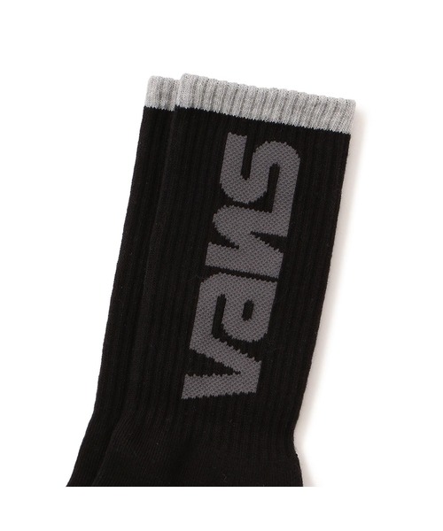 VANS（バンズ）の「VANS ヴァンズ Hovley Crew ソックス VN000QB9BLK ABC-MART限定 Black（ソックス/靴下・メンズ・ブラック・FREE）」の2枚目の写真