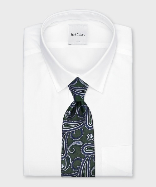 Paul Smith(ポールスミス)の「モダンペイズリー タイ【250106 552MT】(ネクタイ・メンズ・ダークグレー/ダークブルー/グリーン・FREE)」の7枚目の写真