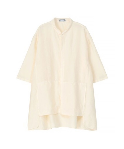 Plantation(プランテーション)の「リネンレーヨン / (O)(シャツ/ブラウス・レディース・オフホワイト/ピンク・M size)」の2枚目の写真