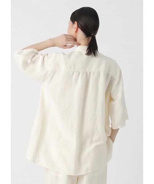 Plantation(プランテーション)の「リネンレーヨン / (O)(シャツ/ブラウス・レディース・オフホワイト/ピンク・M size)」の16枚目の写真