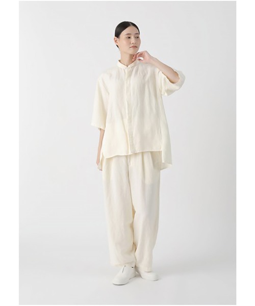 Plantation(プランテーション)の「リネンレーヨン / (O)(シャツ/ブラウス・レディース・オフホワイト/ピンク・M size)」の15枚目の写真