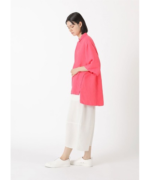 Plantation(プランテーション)の「リネンレーヨン / (O)(シャツ/ブラウス・レディース・オフホワイト/ピンク・M size)」の12枚目の写真