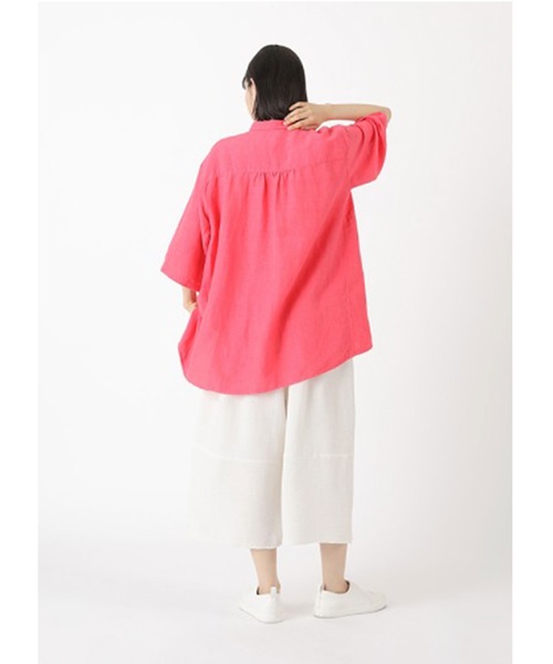 Plantation(プランテーション)の「リネンレーヨン / (O)(シャツ/ブラウス・レディース・オフホワイト/ピンク・M size)」の11枚目の写真