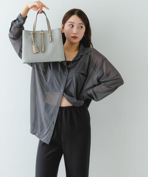 RODE SKO(ロデスコ)の「チャーム付ミドルバッグ『Msize』(トートバッグ・レディース・グレー/ブラック系その他/アイボリー/ミント・ONE)」の8枚目の写真