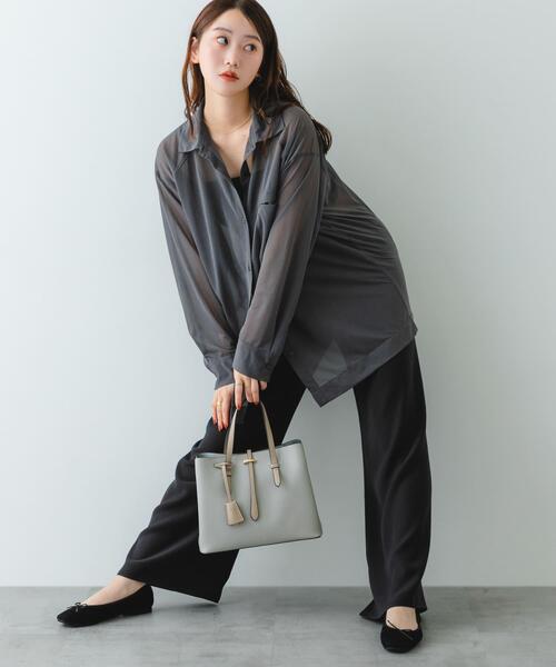 RODE SKO(ロデスコ)の「チャーム付ミドルバッグ『Msize』(トートバッグ・レディース・グレー/ブラック系その他/アイボリー/ミント・ONE)」の11枚目の写真