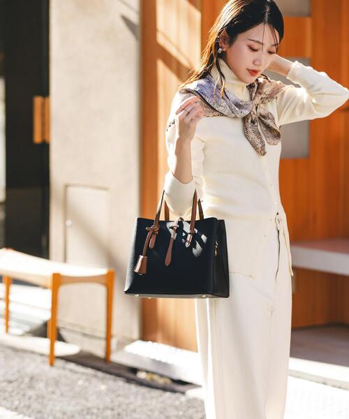 RODE SKO(ロデスコ)の「チャーム付ミドルバッグ『Msize』(トートバッグ・レディース・グレー/ブラック系その他/アイボリー/ミント・ONE)」の17枚目の写真