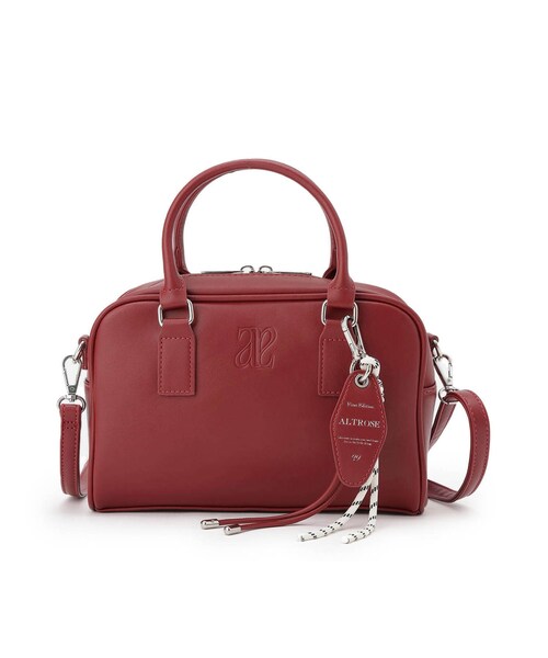 Ober Tashe(オーバータッシェ)の「2wayボストンショルダーバッグ(ショルダーバッグ・レディース・ブラック/アイボリー/ワインレッド・FREE)」の12枚目の写真