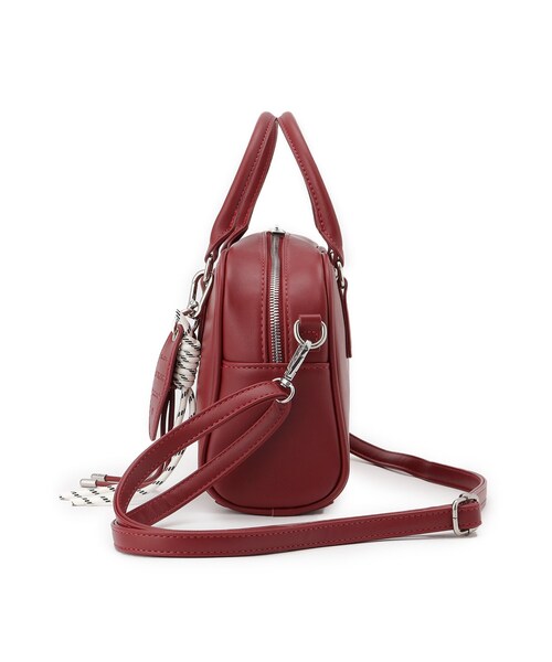 Ober Tashe(オーバータッシェ)の「2wayボストンショルダーバッグ(ショルダーバッグ・レディース・ブラック/アイボリー/ワインレッド・FREE)」の13枚目の写真