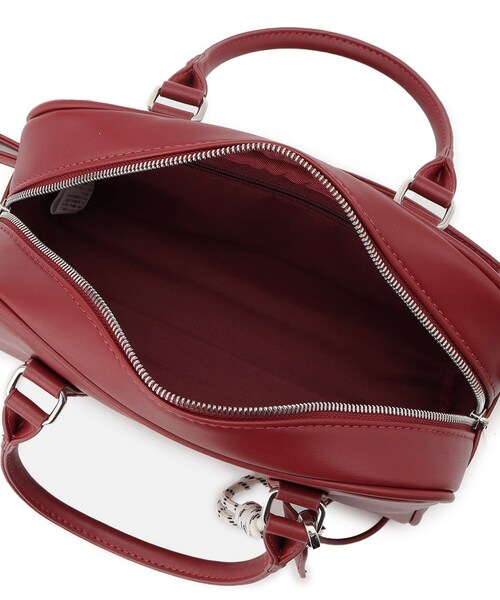 Ober Tashe(オーバータッシェ)の「2wayボストンショルダーバッグ(ショルダーバッグ・レディース・ブラック/アイボリー/ワインレッド・FREE)」の18枚目の写真