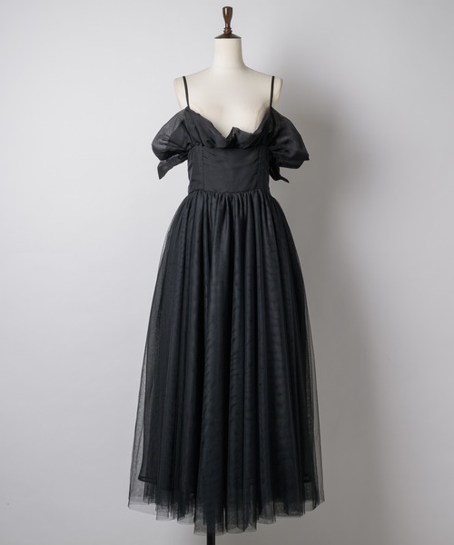 J1U by LA BELLE ETUDE（ジユウバイラベルエチュード）の「ヘムフリルコルセットワンピース（ワンピース・レディース・ホワイト/その他/ブラック・FREE）」の19枚目の写真