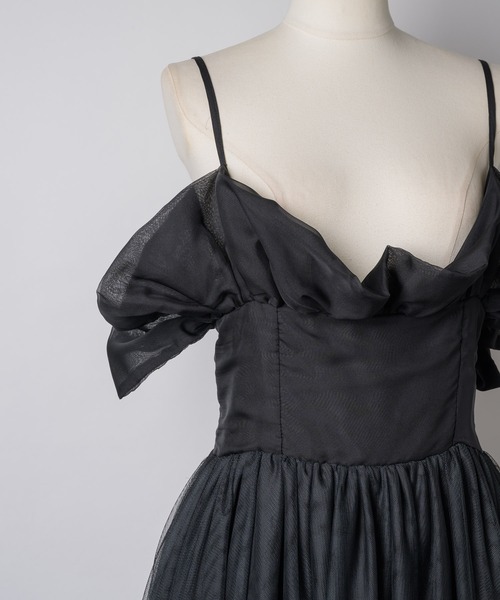 ラベルエチュード　フリルドレス/ワンピース　クリニング済み ラベルエチュード フリルドレス/ワンピース クリニング済み