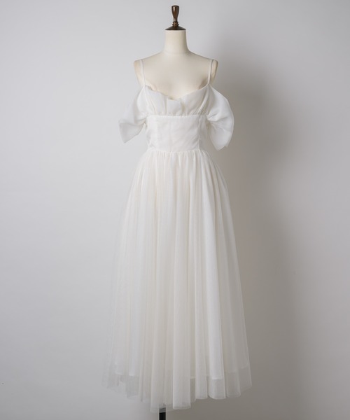 J1U by LA BELLE ETUDE（ジユウバイラベルエチュード）の「ヘムフリルコルセットワンピース（ワンピース・レディース・ホワイト/その他/ブラック・FREE）」の18枚目の写真