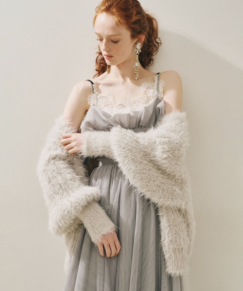 J1U by LA BELLE ETUDE（ジユウバイラベルエチュード）の「ヘムフリルコルセットワンピース（ワンピース・レディース・ホワイト/その他/ブラック・FREE）」の6枚目の写真