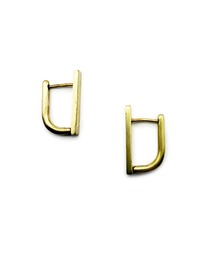 KISHOKACHI 希少価値 Uシェイプフープブラスクリッカーピアス