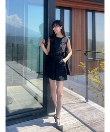 【Shihoセレクト】撥水ストレッチショートパンツ(丈41cm)