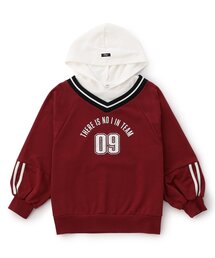 カジュアル裏毛フーディー