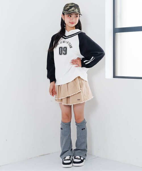 algy（アルジー）の「カジュアル裏毛フーディー（パーカー・キッズ・オフホワイト/ネイビー/レッド・X-SMALL/XX-SMALL/MEDIUM/SMALL）」の7枚目の写真