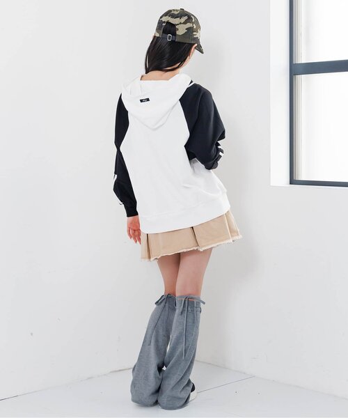 algy（アルジー）の「カジュアル裏毛フーディー（パーカー・キッズ・オフホワイト/ネイビー/レッド・X-SMALL/XX-SMALL/MEDIUM/SMALL）」の9枚目の写真