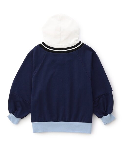 algy（アルジー）の「カジュアル裏毛フーディー（パーカー・キッズ・オフホワイト/ネイビー/レッド・X-SMALL/XX-SMALL/MEDIUM/SMALL）」の5枚目の写真