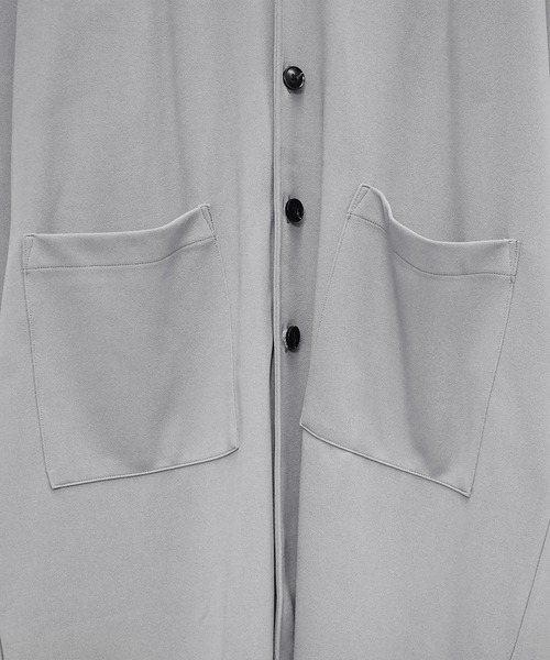 MinoriTY（マイノリティ）の「【MinoriY】2点セット梨地ドレープロングカーディガンセットアップ メンズ 秋服 ロングカーデ+袴パンツ（セットアップ・メンズ・グレー/ブラック・S/M/L）」の11枚目の写真