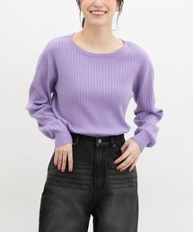 ヌメロヴェントゥーノ　クロップドニット　セーター　パープル　紫　ラベンダー ヌメロヴェントゥーノ クロップドニット セーター パープル 紫