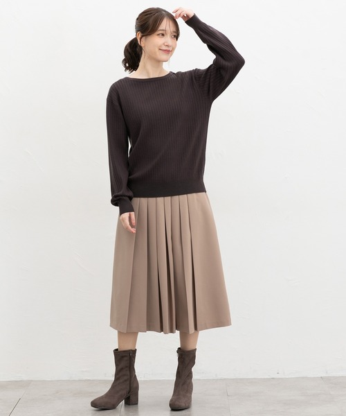 ワイドリブボートネック（ニット/セーター）｜Honeys（ハニーズ）の