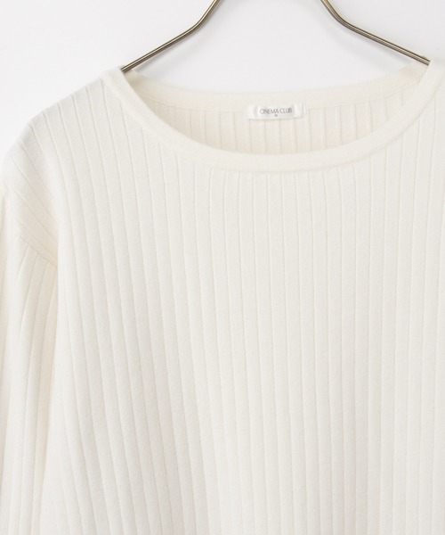 ワイドリブボートネック（ニット/セーター）｜Honeys（ハニーズ）の