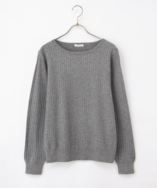 ワイドリブボートネック（ニット/セーター）｜Honeys（ハニーズ）の