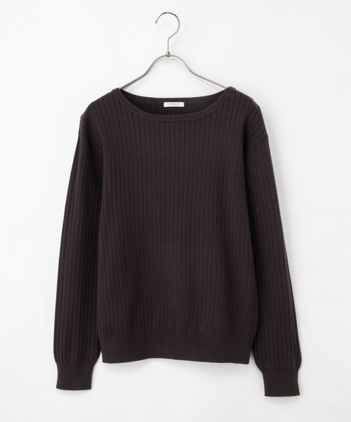 ワイドリブボートネック（ニット/セーター）｜Honeys（ハニーズ）の