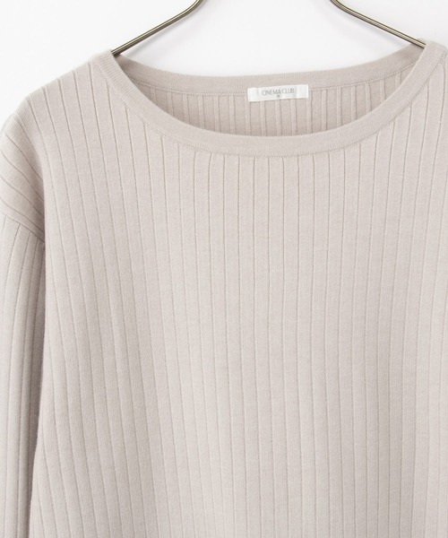 ワイドリブボートネック（ニット/セーター）｜Honeys（ハニーズ）の