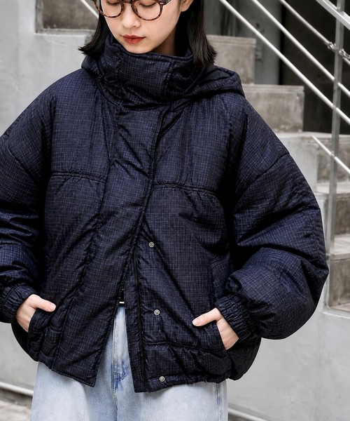 miomio【新品】ダウンブルゾン カラーコンビ ダウンブルゾン（ダウンジャケット/コート） | TAKEO