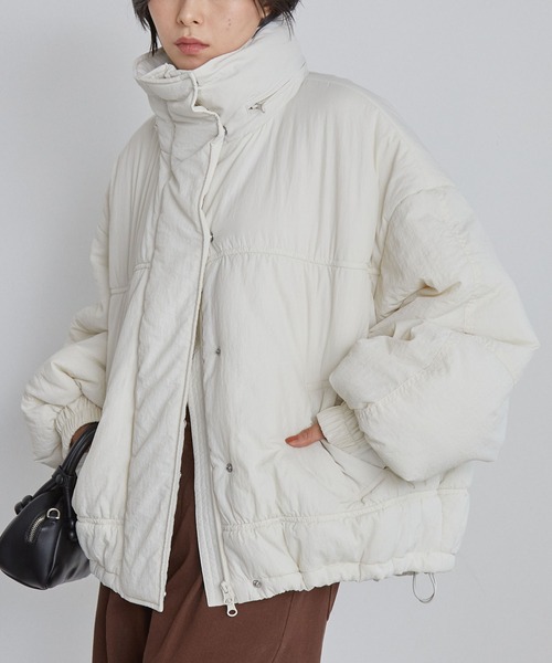 ドロストボリュームスリーブ ショート丈中綿モンスターブルゾン