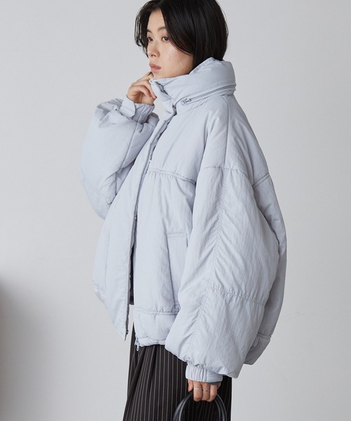 ドロストボリュームスリーブ ショート丈中綿モンスターブルゾン